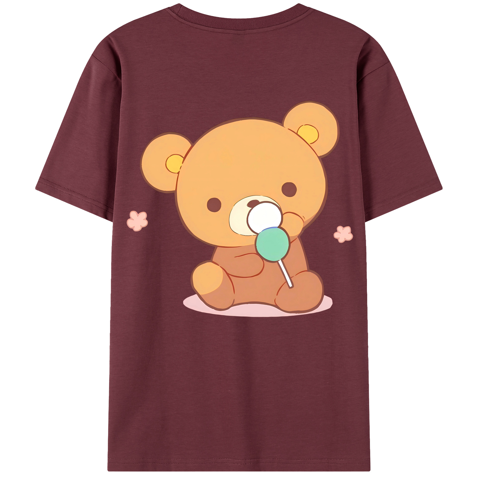 （画像用） リラックマ リラックマ キイロイトリ Rilakkuma Korilakkuma Kiiroitori 綿100％半袖Tシャツ（背面プリント）